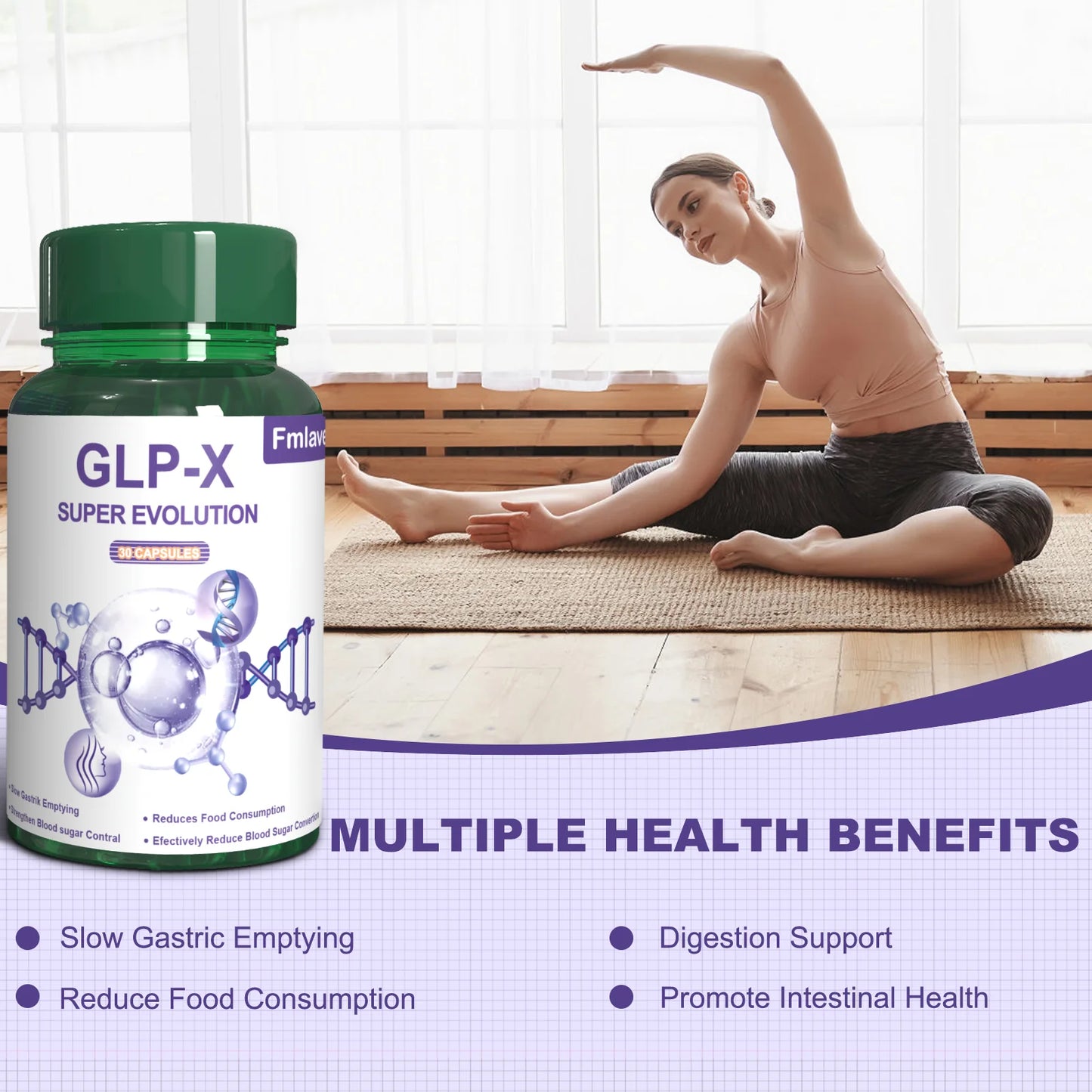 GLP-X Super Evolution, Metabolism & Appetite Support, 30 Capsules – Supports Digestion & Gut Health