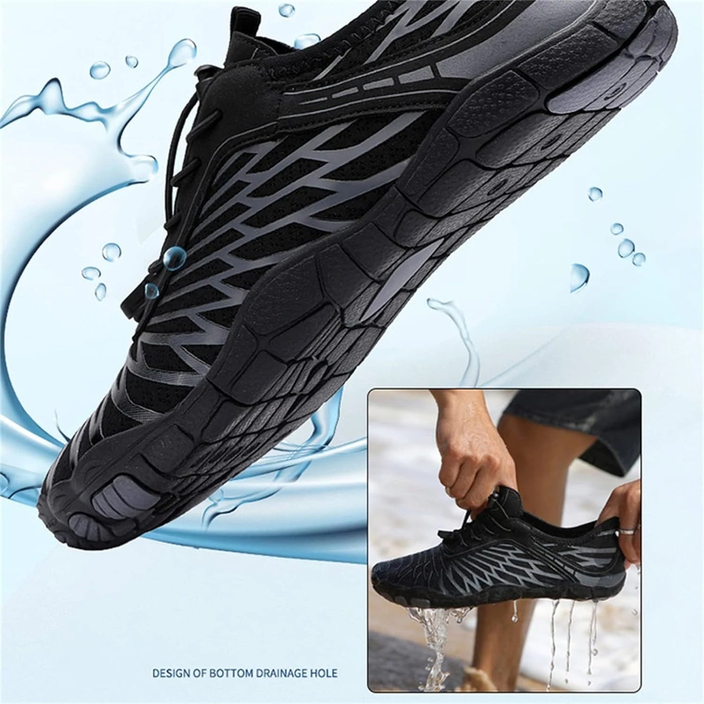 Comfortable Women's Waterproof Lorax Shoes with Non Slip Soles for Barefoot Running and Hiking Fast Drainage System