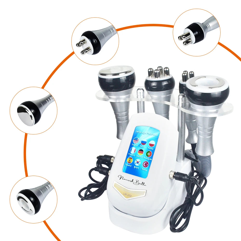 40K 4IN1 Cavitation Body Slimming Machine Beauty Massager Skin Tighten Face Lifting Vacuum Suction With Gel (Fast Shipping)
