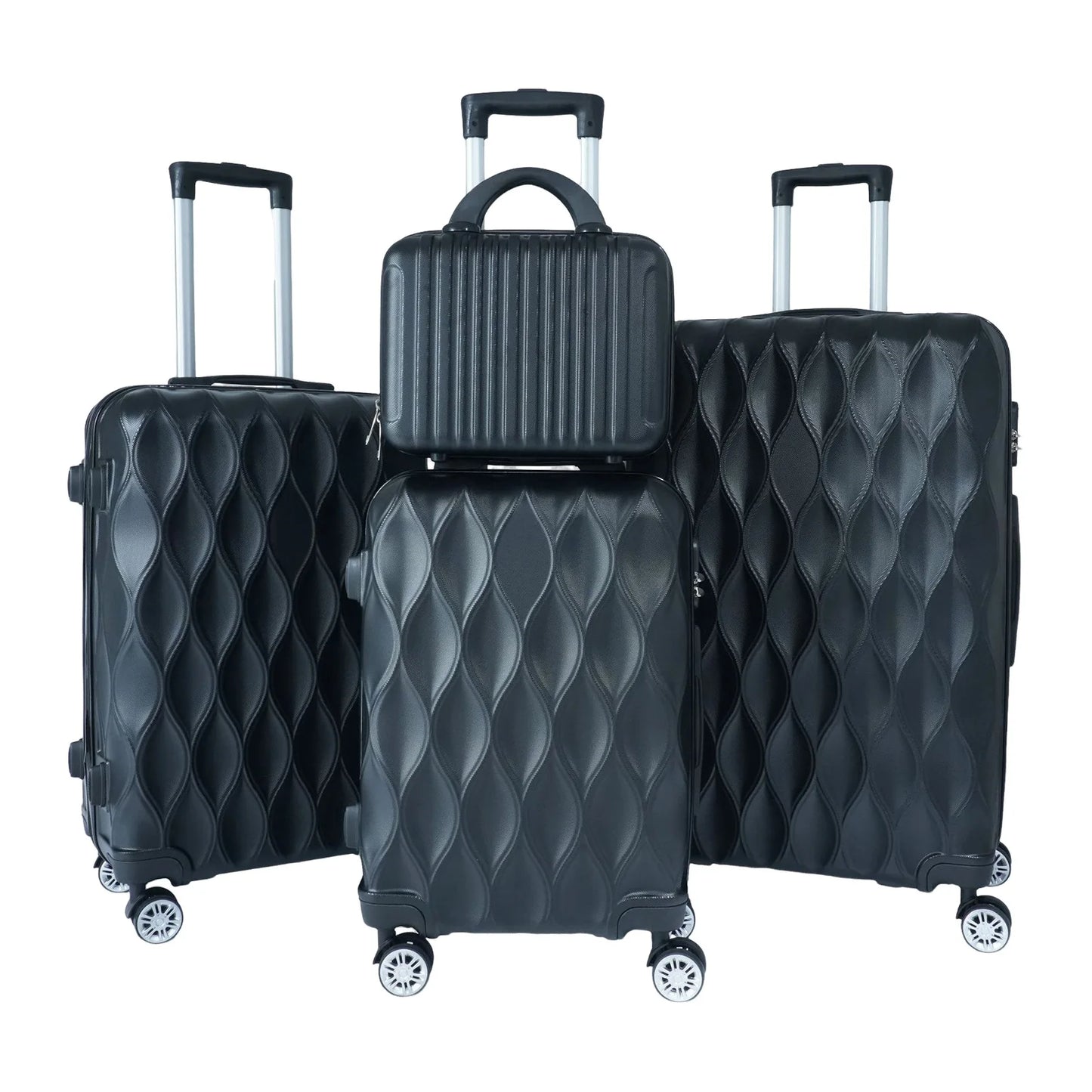4 Pcs/Set Suitcase Set Different Sizes Large Hard Shell Waterproof Telescopic Handle Spinner Wheel TSA Lock 14/20/24/28 Inch