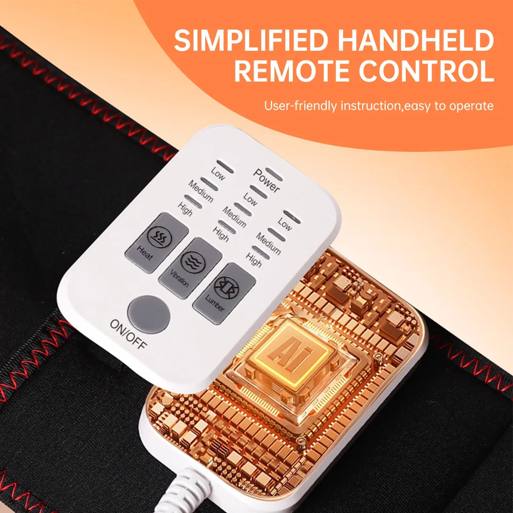 Heating Airbag Vibration Massage Lumbar Belt Lumbar Intervertebral Traction Belt Goddess Warm Womb Abdominal Lumbar Massager