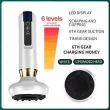 6/12 Levels Electric Body Back Massager Guasha Magnet Therapy Cupping Therapy Physiotherapy Anti Cellulite Hot Compress