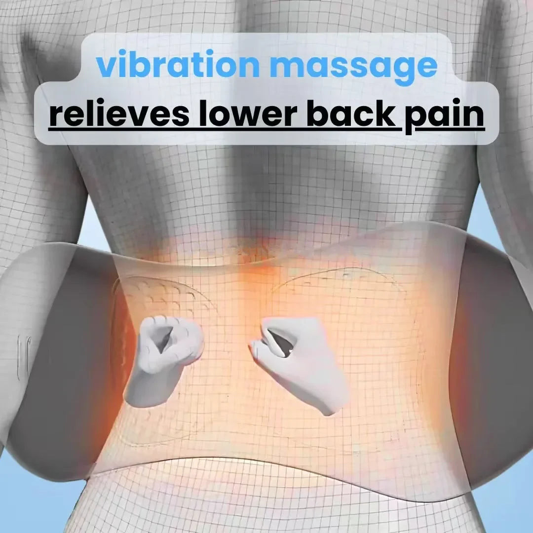 Emeka-3-in-1 Back Massager Waist Pillow Bed Sleeping Waist Protection Pad Electric Massage Lying Flat Waist Pain Waist Massager