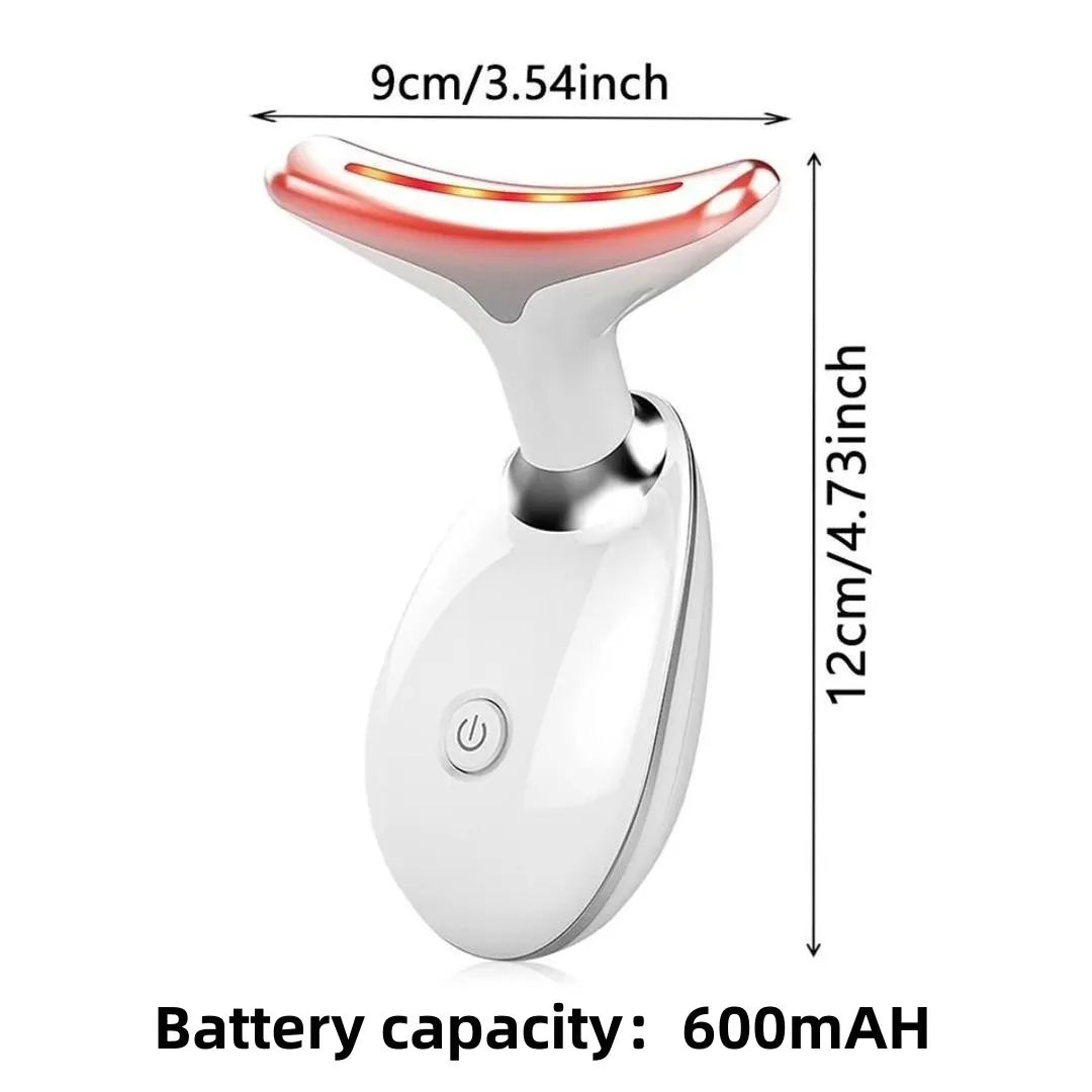 Vibrating Neck Device Beauty Gift Portable USB Charging Neck and Face Skin Massager Facial Massage Instrument Tool