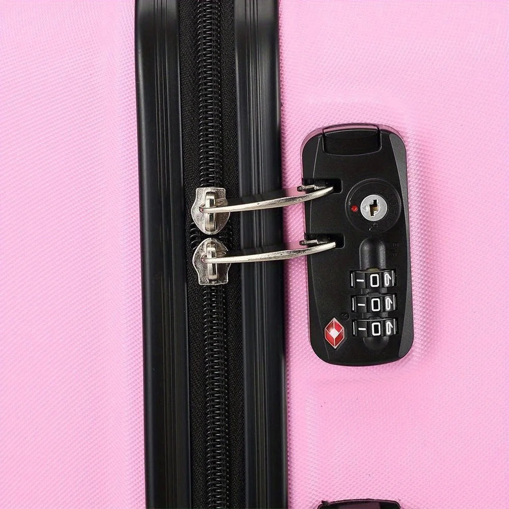 3PCS LUGGAGE TRAVEL SET ABS BAG TROLLY HARD SHELL SUITCASE W/TSA LOCK US