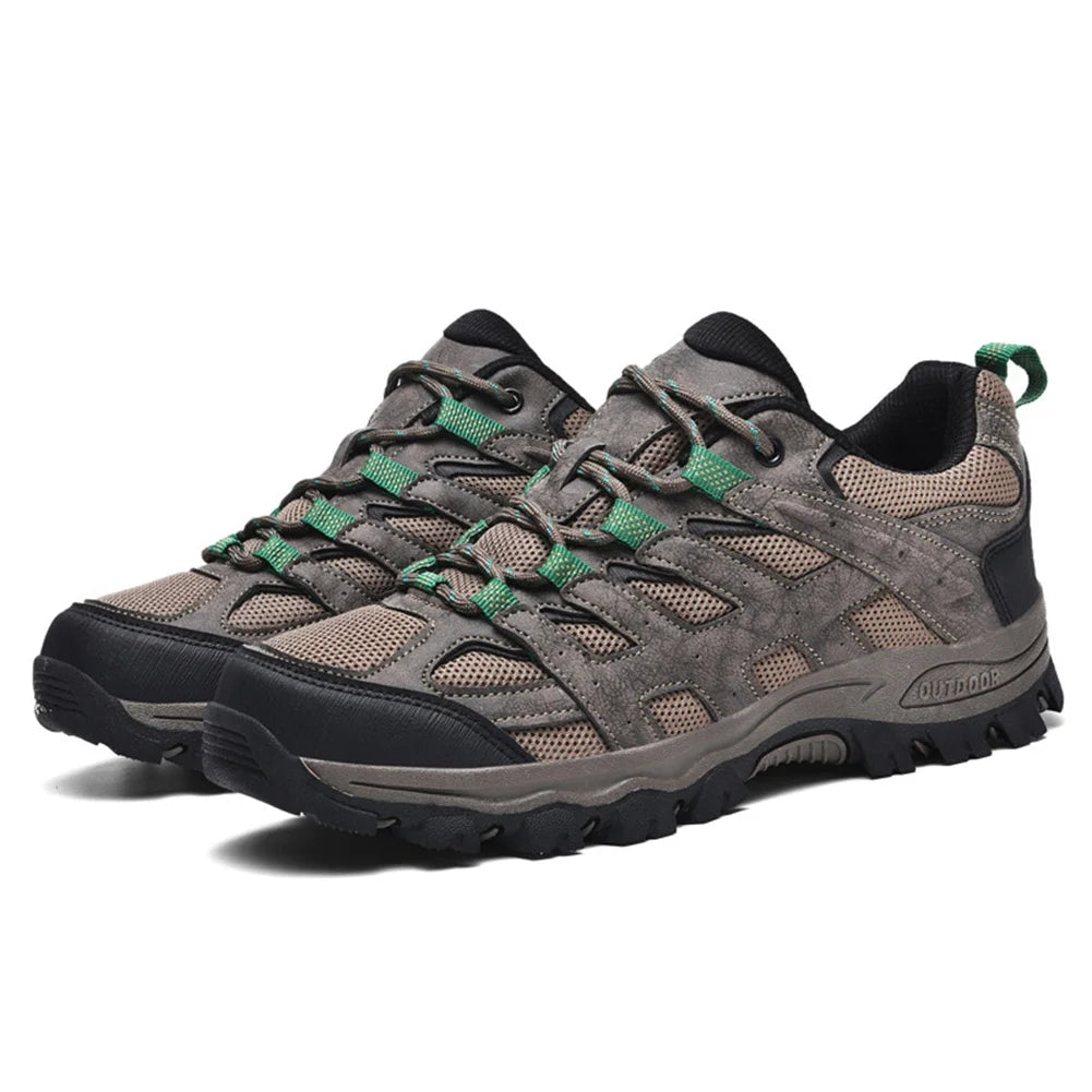 Unisex Hiking Shoes Breathable Trekking Shoes Shockproof Outdoor Walking Shoes Travel Trail Footwear