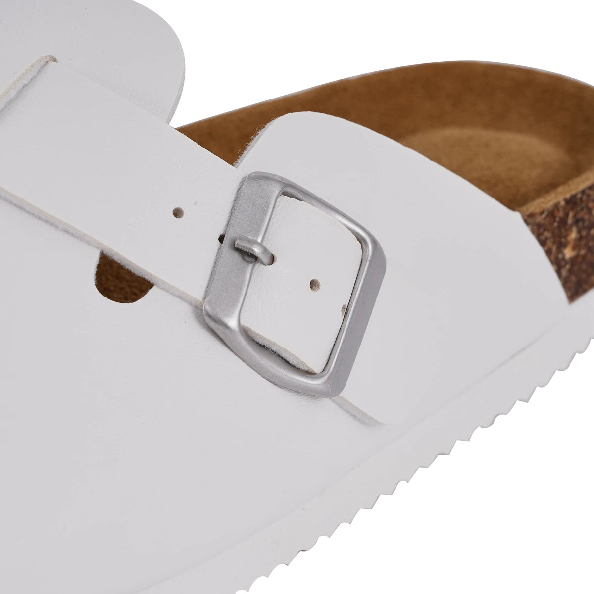 Sufu Outdoor Flat Sandal Mules Clog Birkenstocks Boston Real Leather Cork Foot Bed Solid Clog