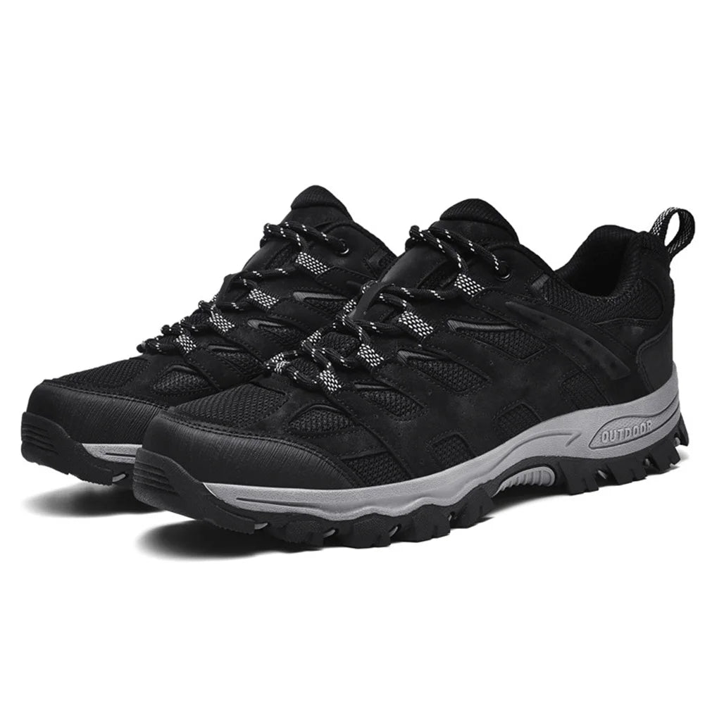Unisex Hiking Shoes Breathable Trekking Shoes Shockproof Outdoor Walking Shoes Travel Trail Footwear