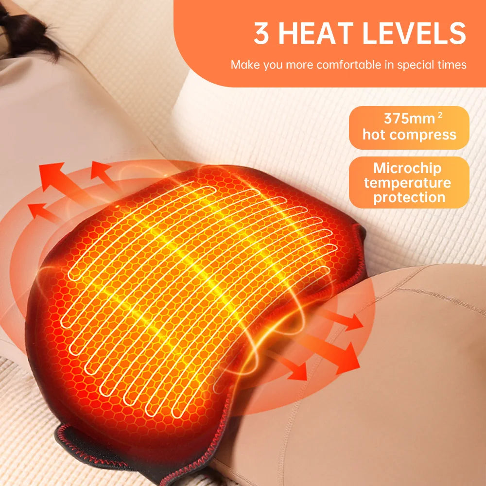 Heating Airbag Vibration Massage Lumbar Belt Lumbar Intervertebral Traction Belt Goddess Warm Womb Abdominal Lumbar Massager