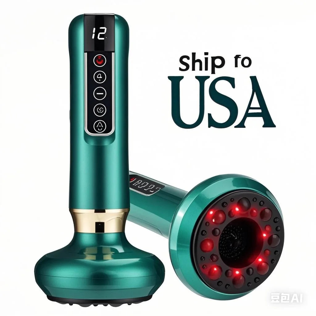 6/12 Levels Electric Body Back Massager Guasha Magnet Therapy Cupping Therapy Physiotherapy Anti Cellulite Hot Compress
