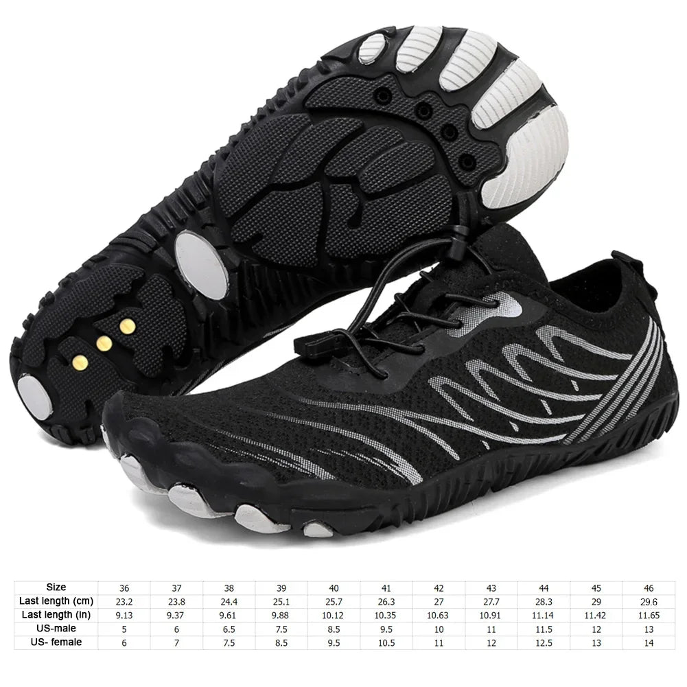 Summer Adults Professional Water Shoes for Men and Women Barefoot Beach Swimming Shoes Plus Size 36-46 Unisex
