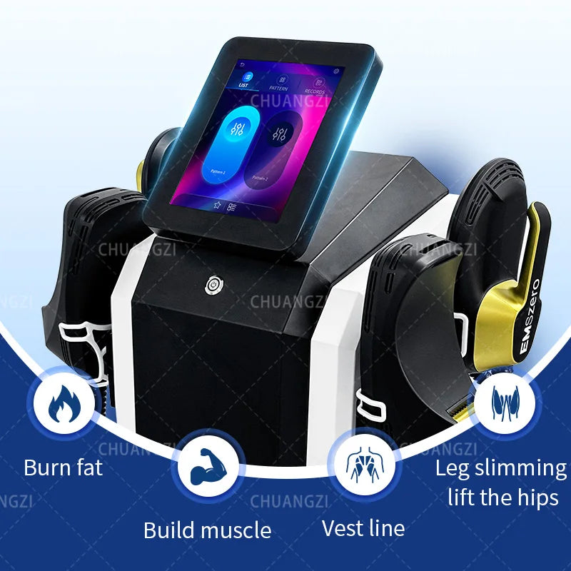 EMS Machine NEO RF EMS Electromagnetic Muscle Stimulator PRO Ultra Professional Sculpt 6500w 5 Handle Pelvic Girdle