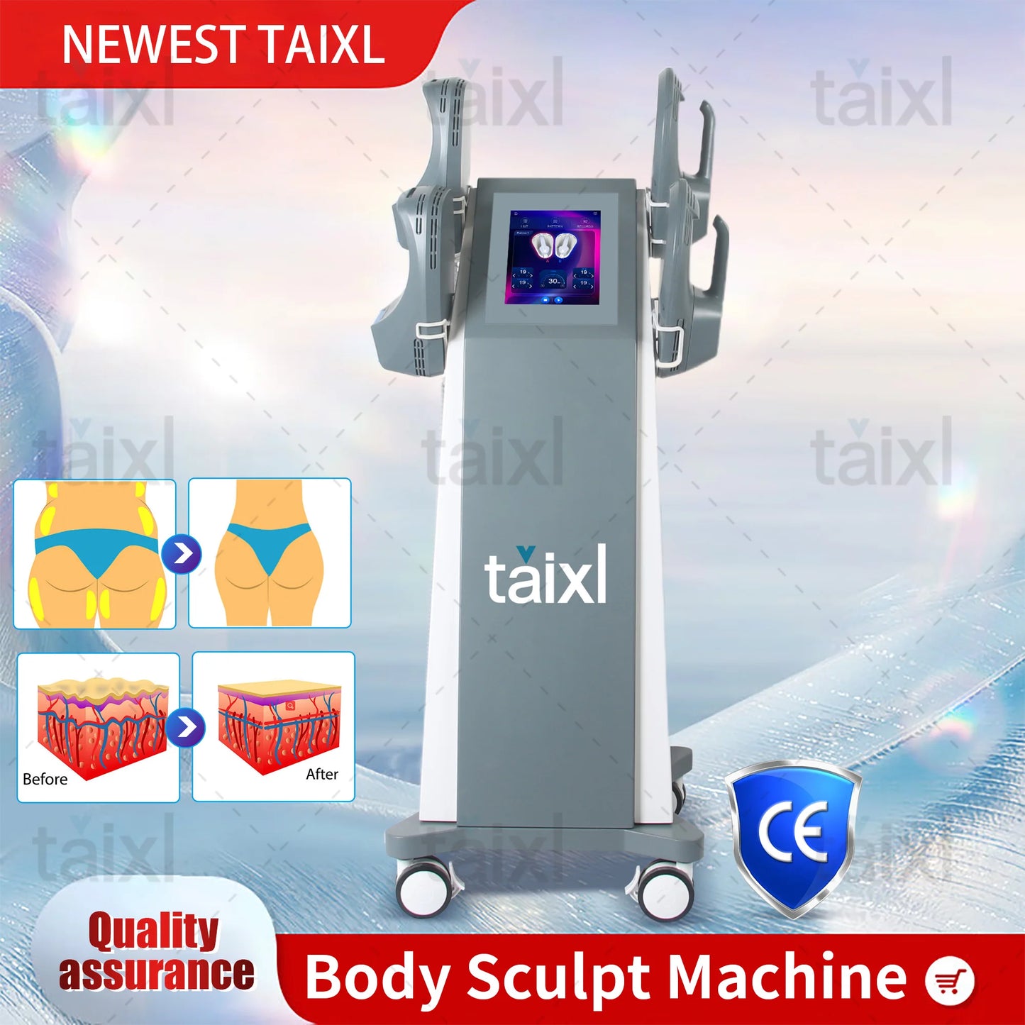 Body Muscle Stimulater Machine Fat Removal Profesional Salon Slimming Butt Build Weight Lose CE Approval