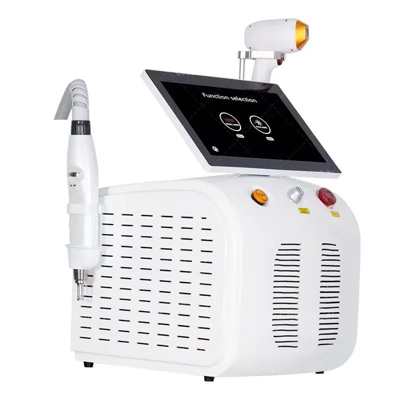 2in1 Soprano Titanium Ice Platinum Diode 755 808 1064nm 3 Wavelength Laser ND:YAG Machine Painless Hair Removal Machine 2025