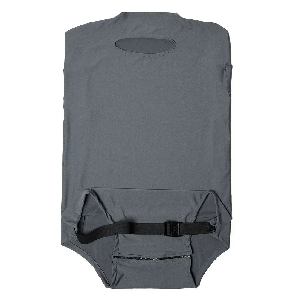 Protect Luggage Cover Travel Accessories Pocket Suitcase High Elasticity Item Storage Bag Flower Letter Scratch-Resistant Grey