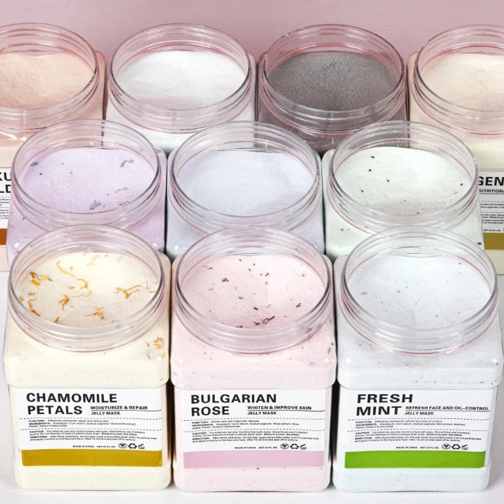6PCS Jelly Mask Powder Wholesale 650G Professional Masks Beauty Salon Use Facial Skin Care Products