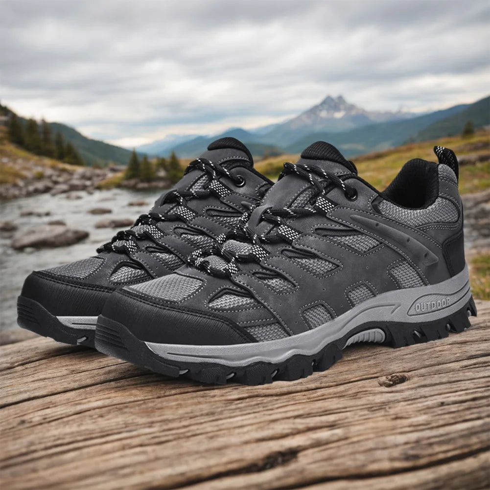 Unisex Hiking Shoes Breathable Trekking Shoes Shockproof Outdoor Walking Shoes Travel Trail Footwear