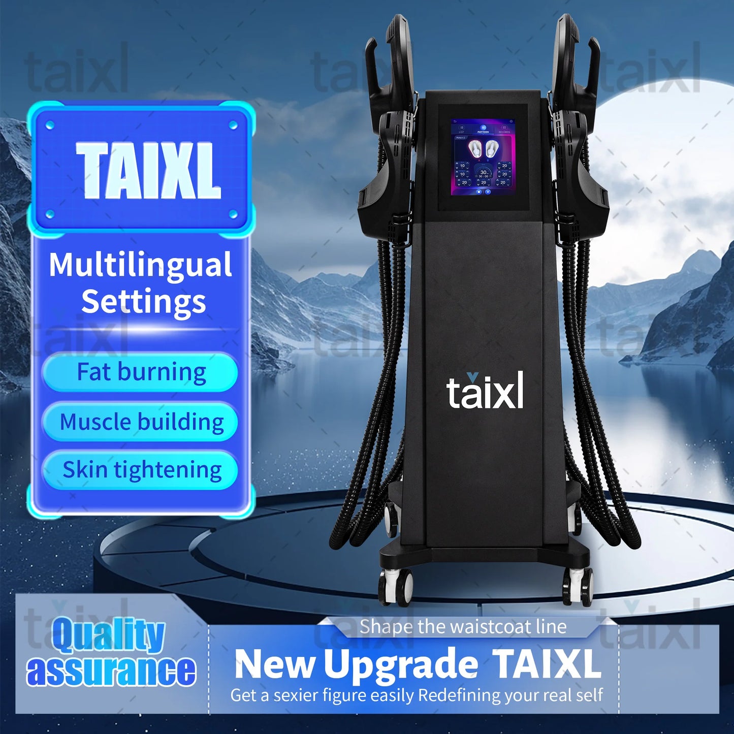 Taixl Muscle Stimulation Fat Removal Body Slimming Hip Shaping Machine EMS Weight Loss Salon Muscle Training