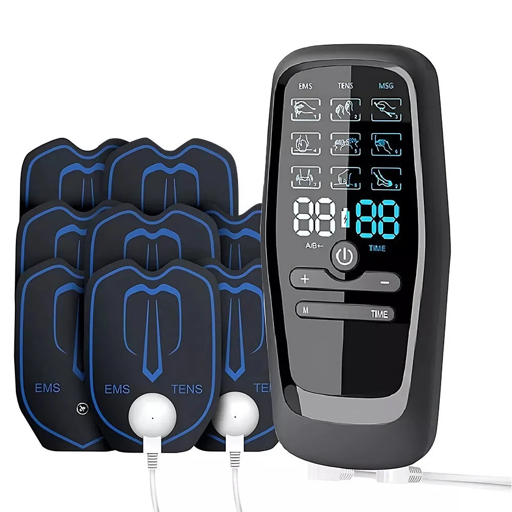 Upgrade Electric Pulse Massager TENS Unit Muscle Stimulator Therapy Pain Relief Device