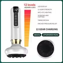 6/12 Levels Electric Body Back Massager Guasha Magnet Therapy Cupping Therapy Physiotherapy Anti Cellulite Hot Compress