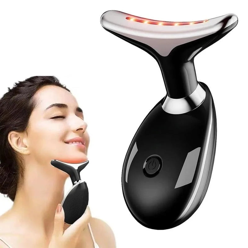 Vibrating Neck Device Beauty Gift Portable USB Charging Facial Massage Instrument Tool
