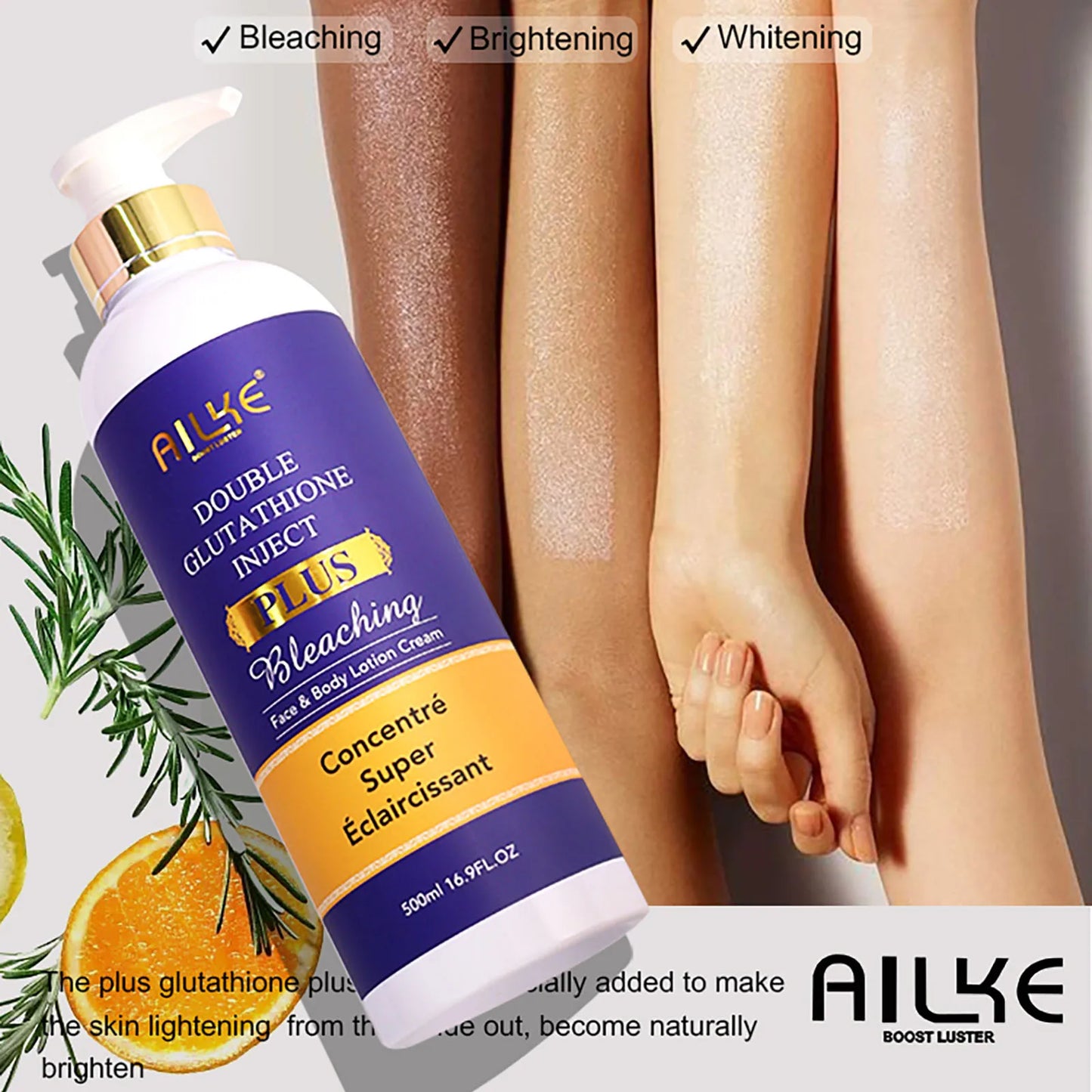 AILKE All-In-One Formula Facial Serum, Whiten, Firms, Anti-Aging, Targets Age Spots, Wrinkles, & Smooths Skin, For Men And Women