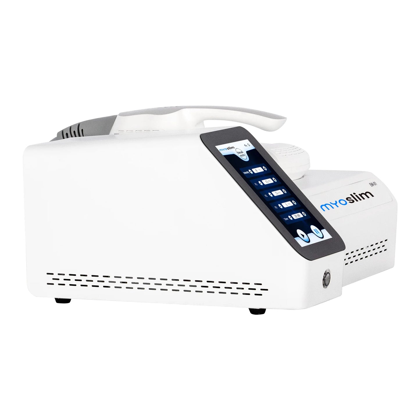 Myoslim Latest Product Personal Portable Electromagnetic Body Slimming Muscle Stimulate Fat Removal Build Sculpting Machine