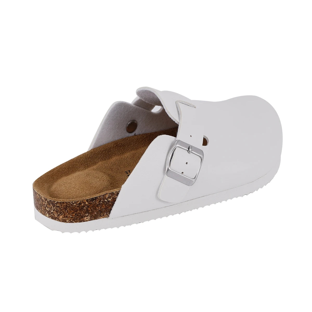 Sufu Outdoor Flat Sandal Mules Clog Birkenstocks Boston Real Leather Cork Foot Bed Solid Clog