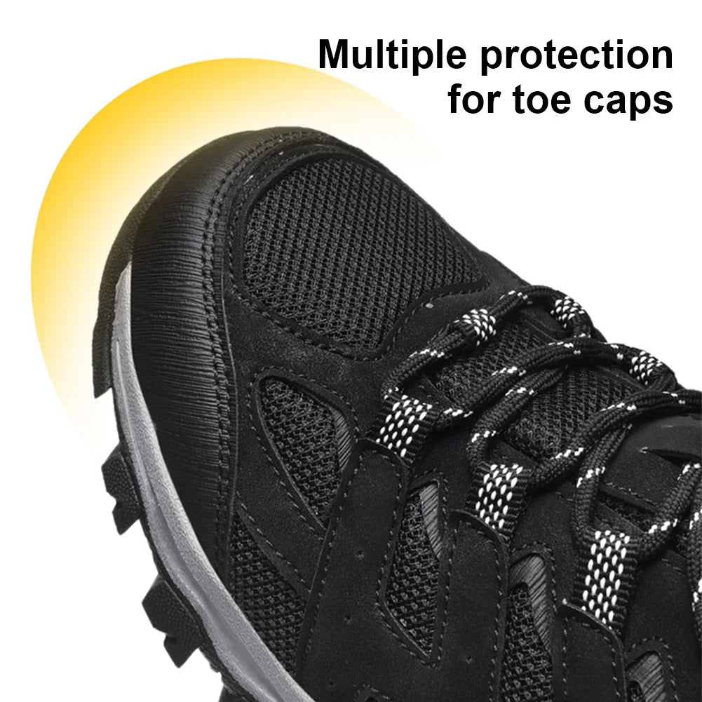 Unisex Hiking Shoes Breathable Trekking Shoes Shockproof Outdoor Walking Shoes Travel Trail Footwear