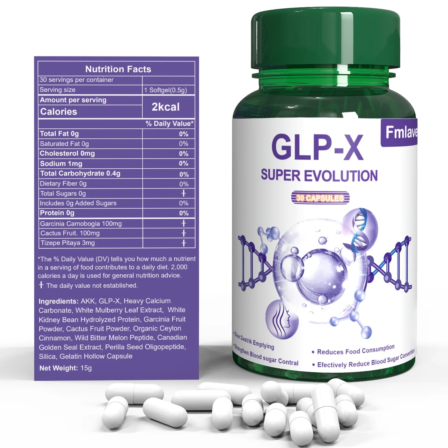 GLP-X Super Evolution, Metabolism & Appetite Support, 30 Capsules – Supports Digestion & Gut Health