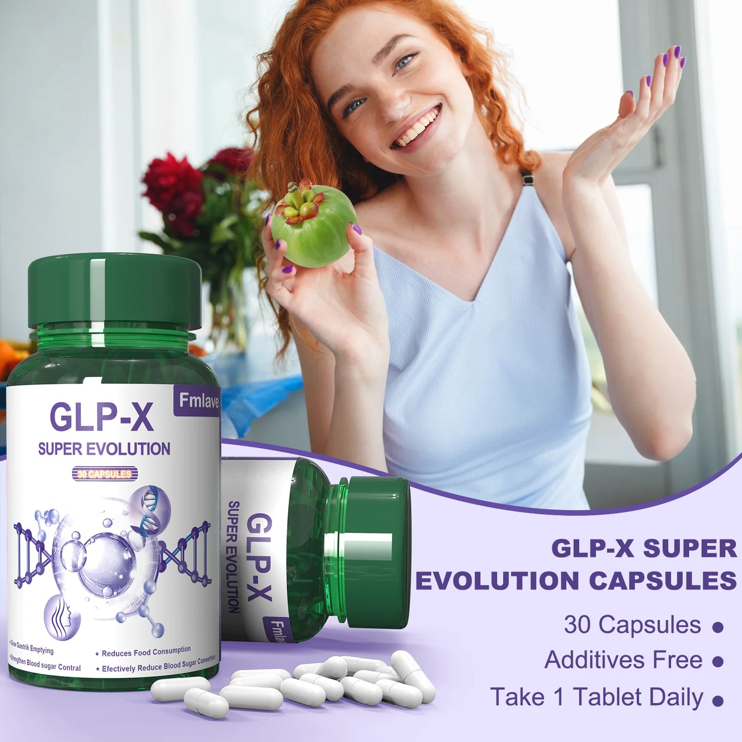 GLP-X Super Evolution, Metabolism & Appetite Support, 30 Capsules – Supports Digestion & Gut Health