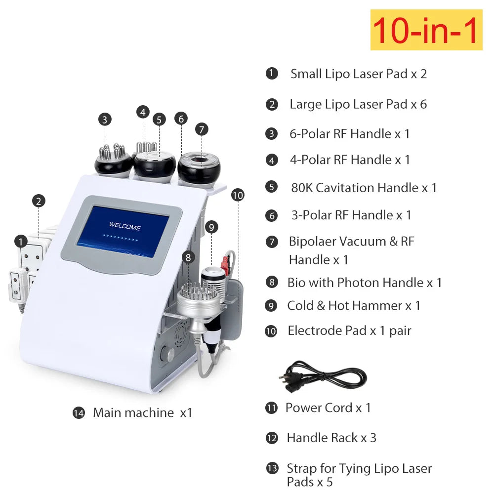 Aristorm professional cavitation 80k Body Massagers Multi-Polar Radio Frequency Anti-Wrinkle Skin Rejuvenation Lift