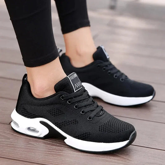 Summer Women Sneakers Outdoor Running Air Cushion Sport Shoes Increase Height Breathable Walk Shoes Dropshipping