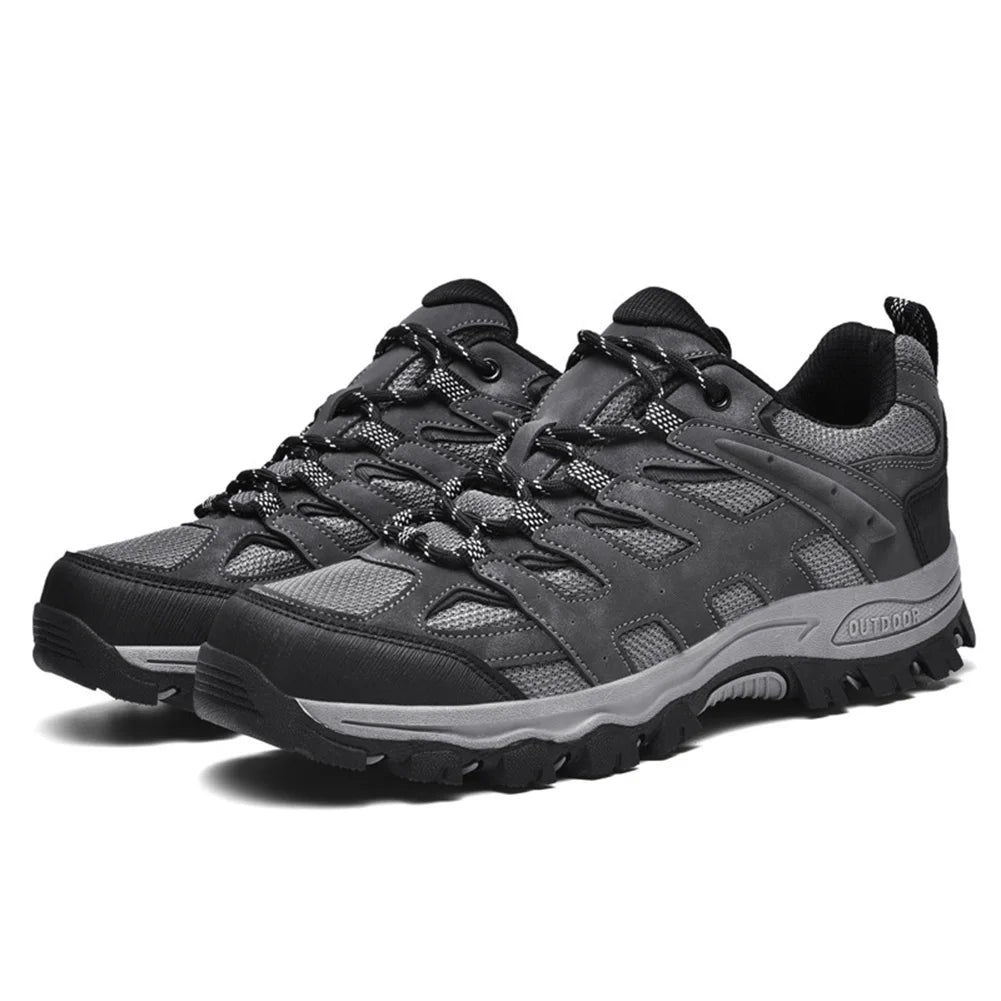 Unisex Hiking Shoes Breathable Trekking Shoes Shockproof Outdoor Walking Shoes Travel Trail Footwear