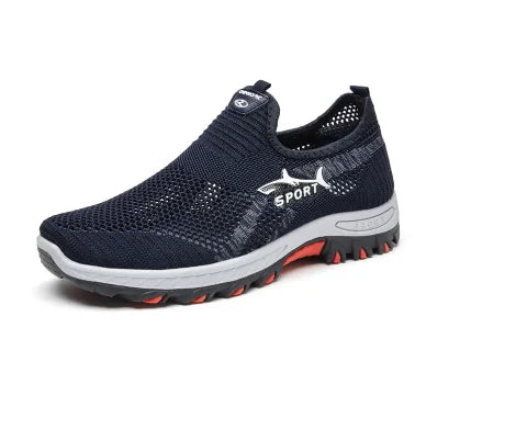 Summer Mesh Men Shoes Lightweight Sneakers Men Fashion Casual Walking Shoes 2024 Breathable Mens Hiking Shoes 2025 Fashion Shoes