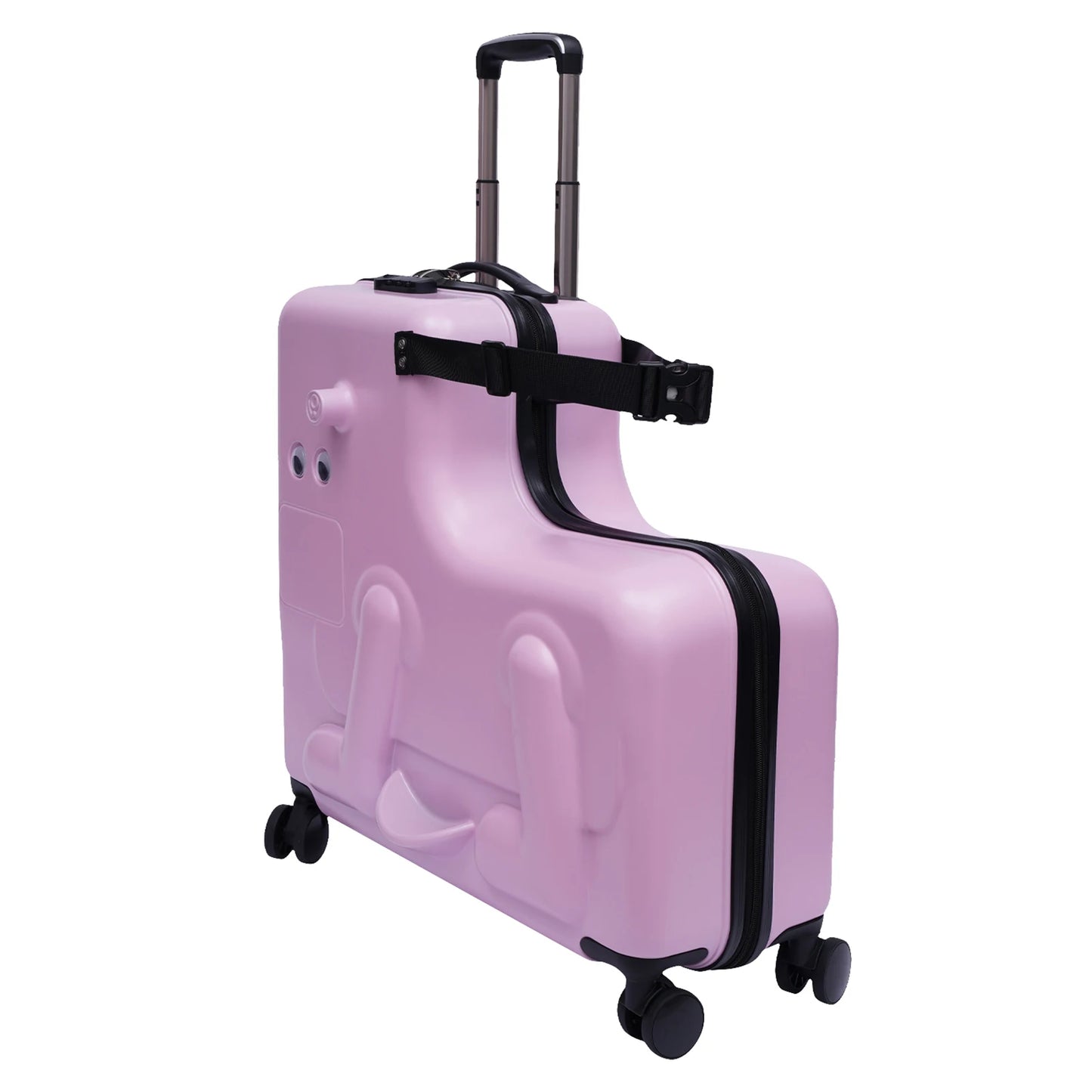 Pink Suitcase kid suitcase kid luggage kid travel Fashionable appearance Rideable Funny suitcase