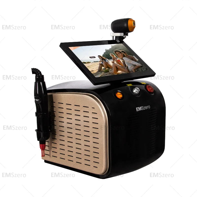 2in1 Soprano Titanium Ice Platinum Diode 755 808 1064nm 3 Wavelength Laser ND:YAG Machine Painless Hair Removal Machine 2025