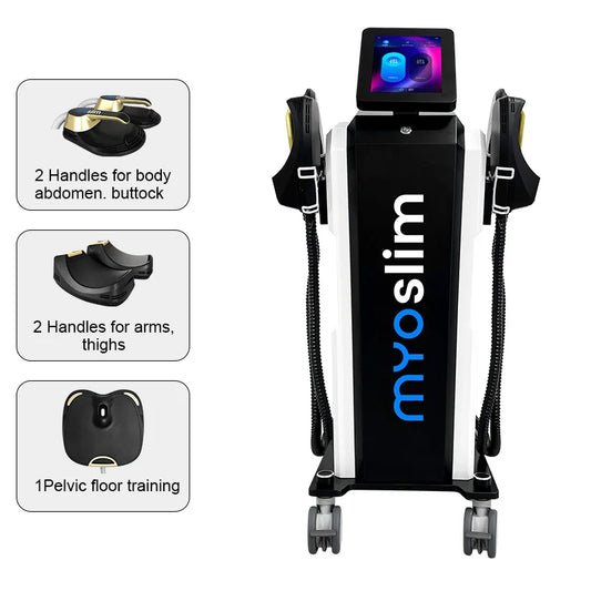 EMS Machine NEO RF EMS Electromagnetic Muscle Stimulator PRO Ultra Professional Sculpt 6500w 5 Handle Pelvic Girdle