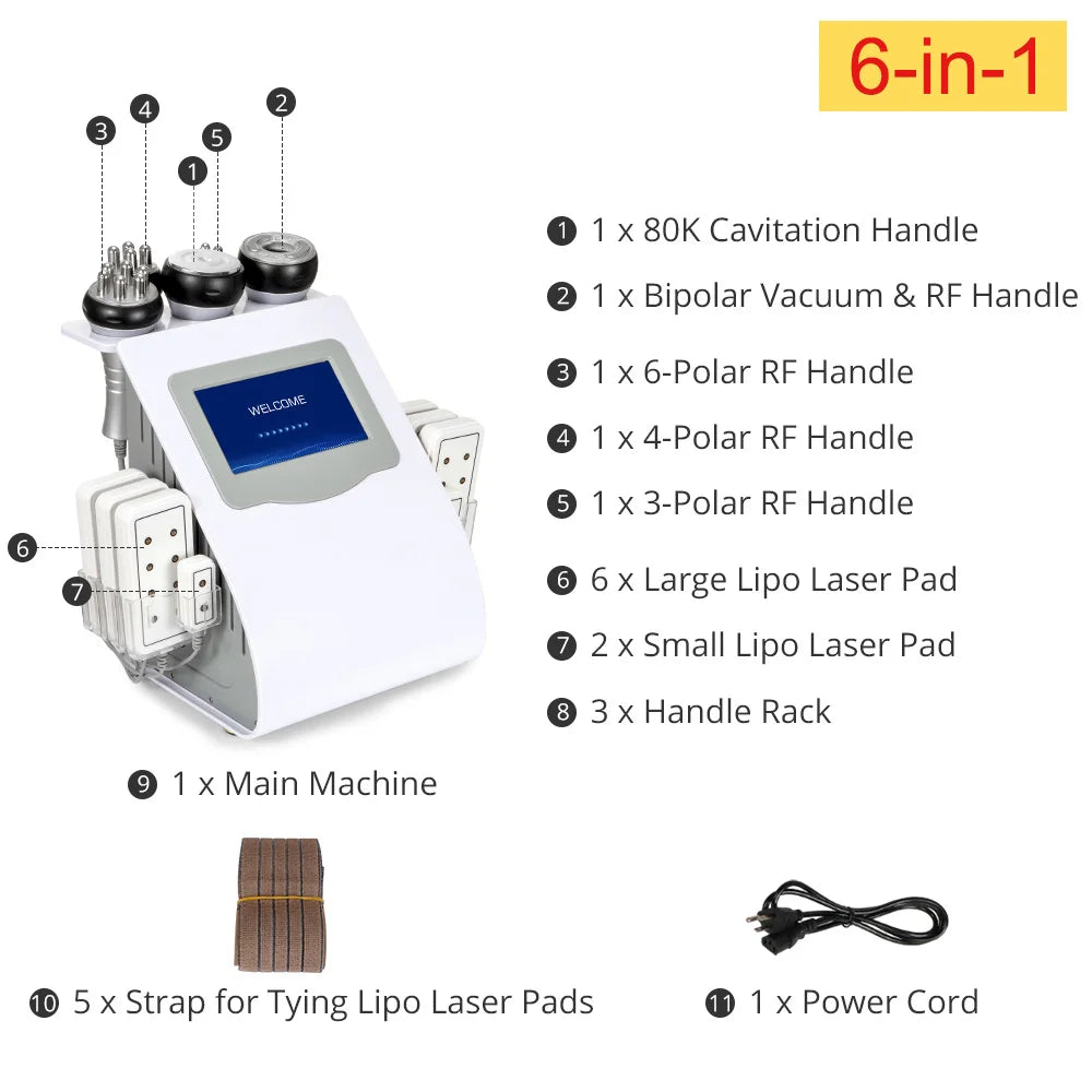 Aristorm professional cavitation 80k Body Massagers Multi-Polar Radio Frequency Anti-Wrinkle Skin Rejuvenation Lift